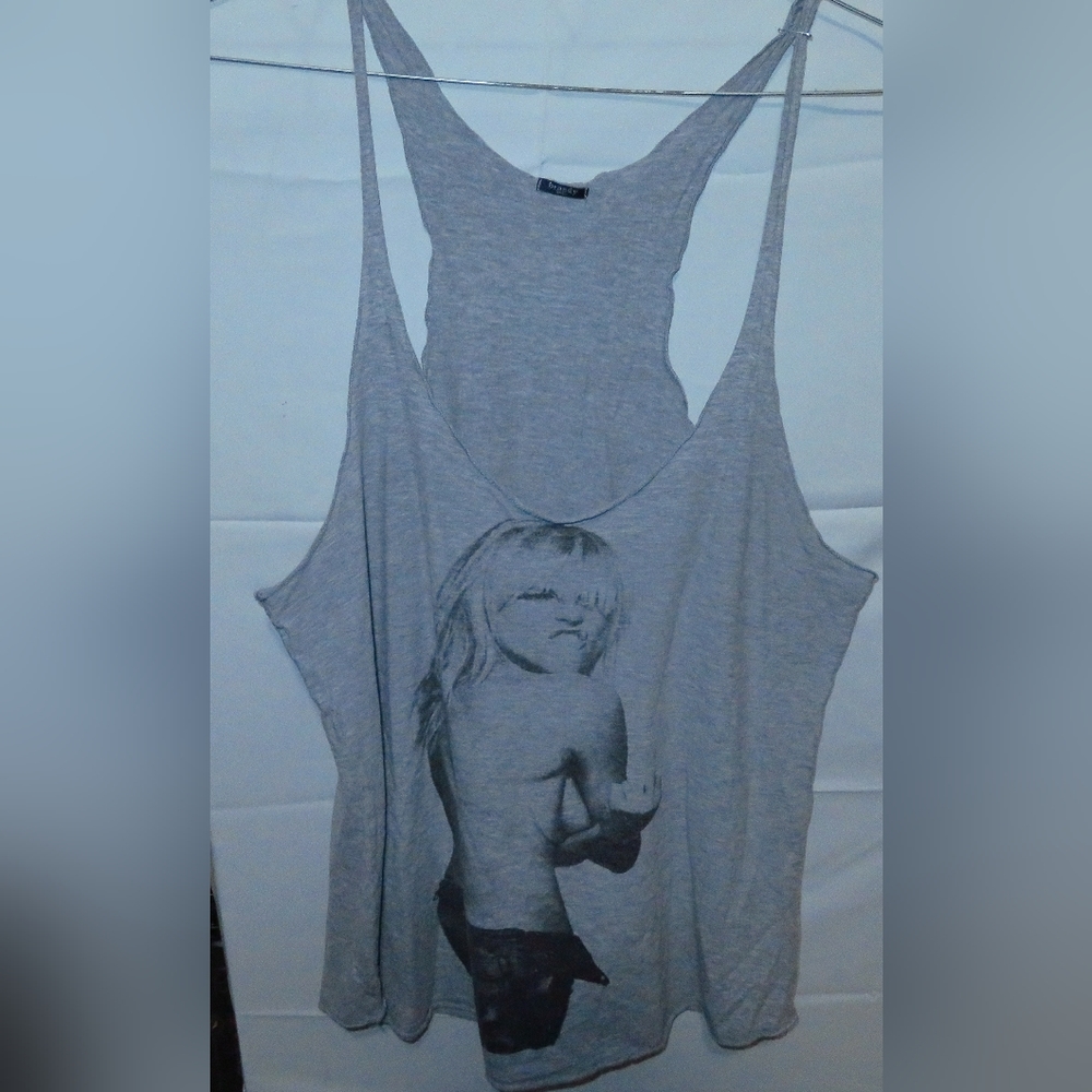Small Brandy Gray Graphic Tank